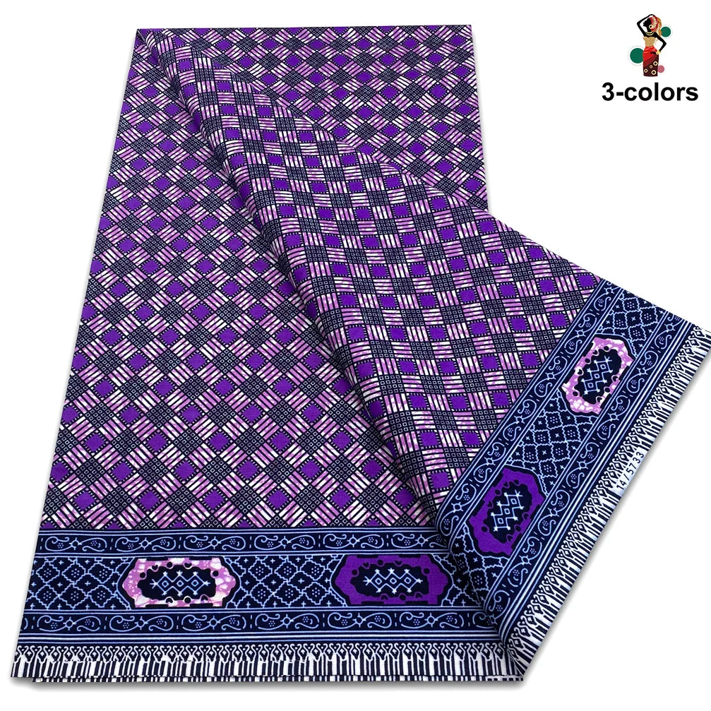 Factory Price Ankara Wax Fabric Guaranteed Veritable African Real Print Wax Fabric 100% Cotton Ghana Style Soft Pagne Sewing