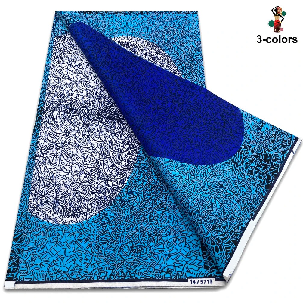 New Arrival High Quality Original 100% Cotton Wax Print Guaranteed Veritable Ankara African Real Wax Fabric Soft Pagne for Dress