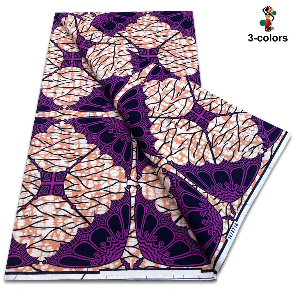 Factory Price Ankara Wax Fabric Guaranteed Veritable African Real Print Wax Fabric 100% Cotton Ghana Style Soft Pagne Sewing