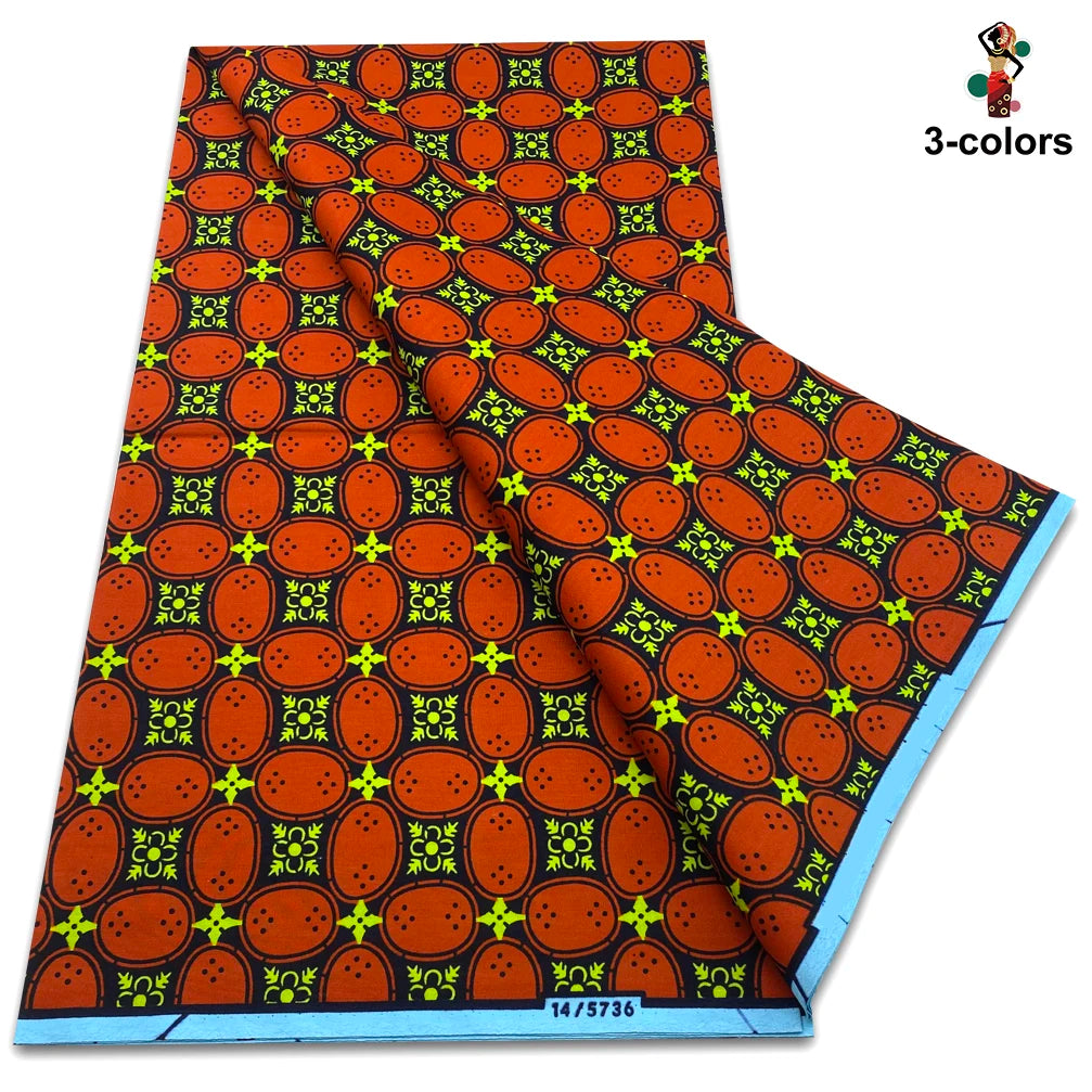 100% Cotton Veritable Original Ankara African Real Wax Print Fabric Ghana Wax Fabric High Quality Nigeria Batik Soft Tissu Pagne