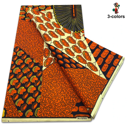 Factory Price Ankara Wax Fabric Guaranteed Veritable African Real Print Wax Fabric 100% Cotton Ghana Style Soft Pagne Sewing