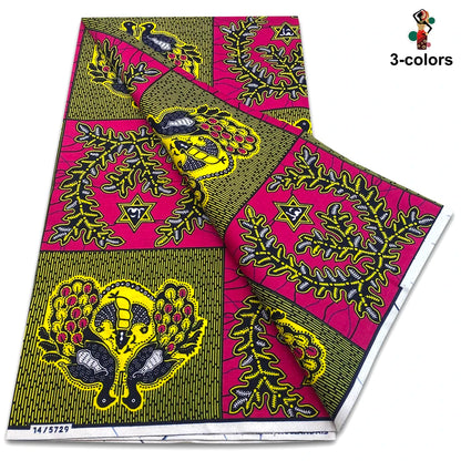 New Arrival High Quality Original 100% Cotton Wax Print Guaranteed Veritable Ankara African Real Wax Fabric Soft Pagne for Dress