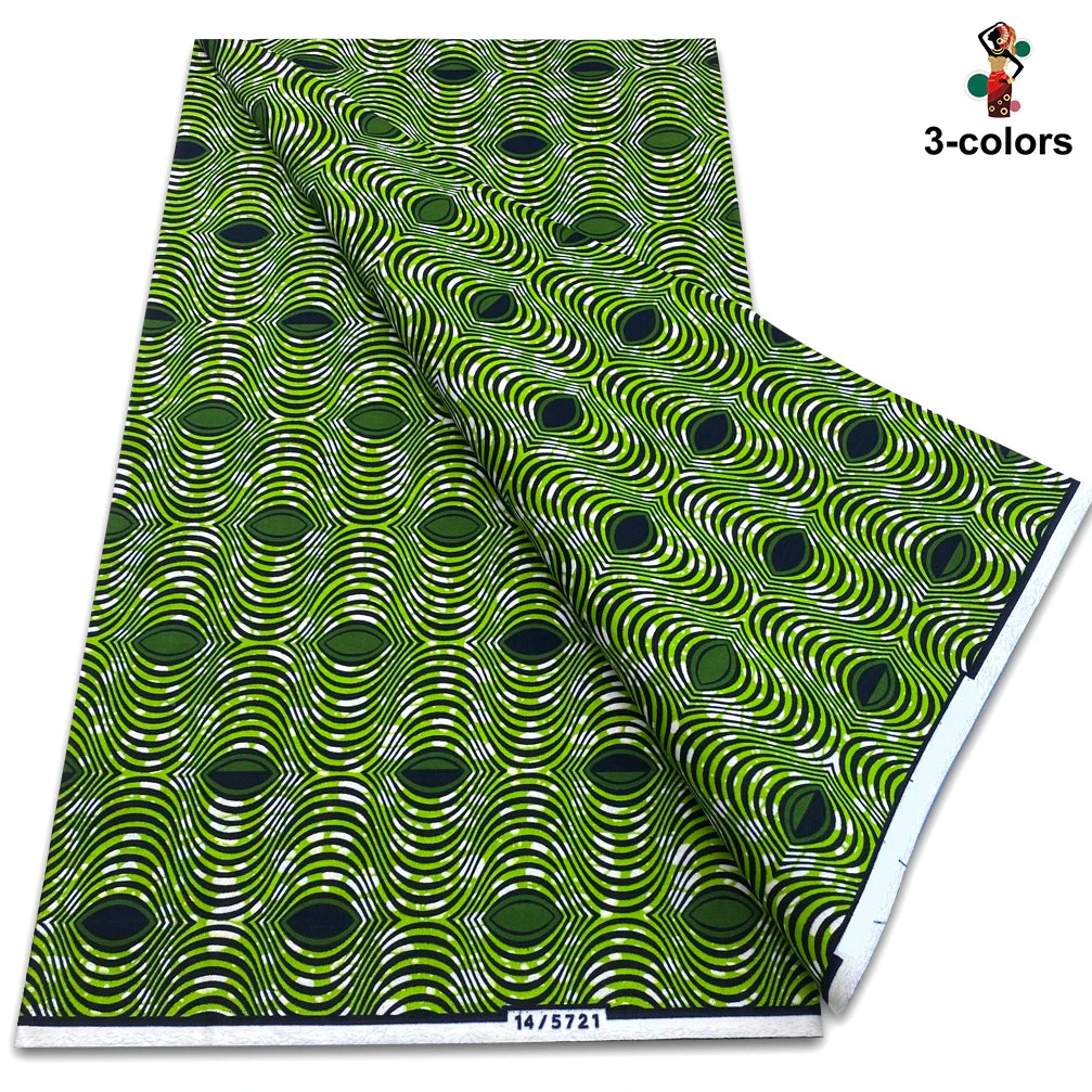 New Arrival High Quality Original 100% Cotton Wax Print Guaranteed Veritable Ankara African Real Wax Fabric Soft Pagne for Dress