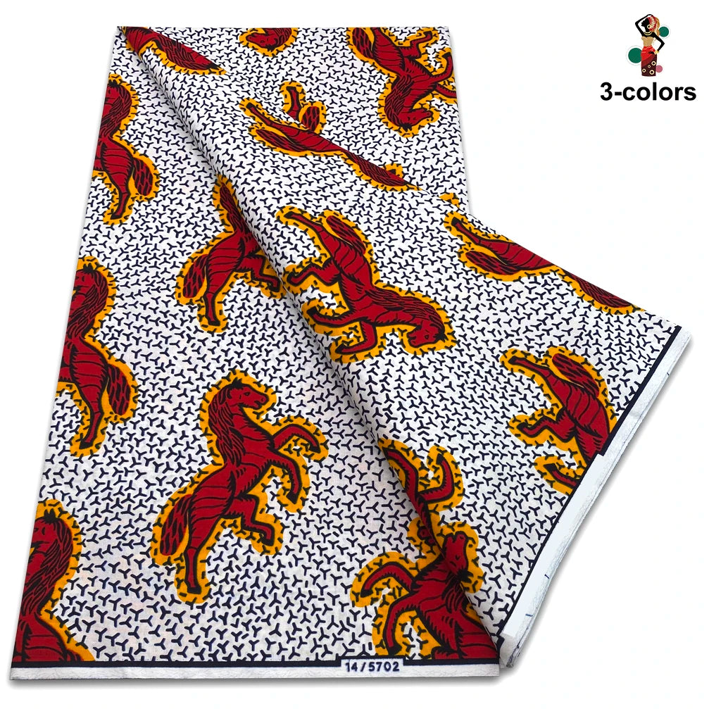 New Arrival High Quality Original 100% Cotton Wax Print Guaranteed Veritable Ankara African Real Wax Fabric Soft Pagne for Dress