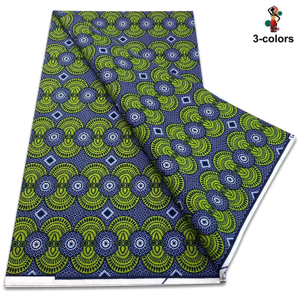 Factory Price Ankara Wax Fabric Guaranteed Veritable African Real Print Wax Fabric 100% Cotton Ghana Style Soft Pagne Sewing