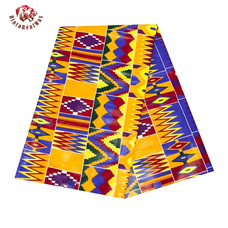 Bintarealwax African Real Wax Prints Fabric Ankara Cotton Material High Quality African Fabric For Party Dress 24FS1380