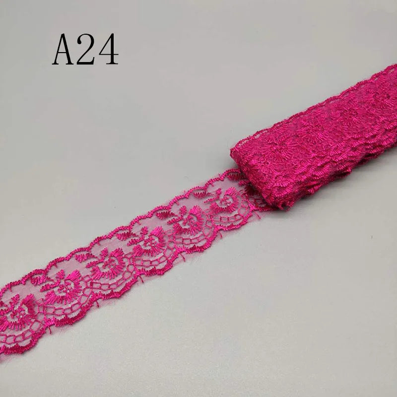 Wholesale 10 Yard 4CM Wide Lace Trim Diy Clothes Fabric Used For  Lace Ribbon Bedding fabric curtain sofa cushion cover material