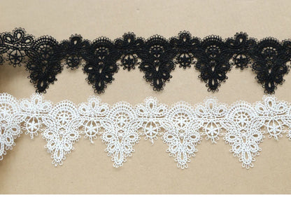 Width:6cm (2.40") High Quality DIY Pendant Handmade Clothing Lace Accessories Water Soluble Embroidery Lace Trims (ss-363)