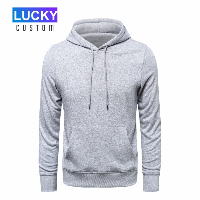 Men's Knit Terry Hooded Pullover Custom Printed Embroidered Logo High Quality Sweatshirt 3XL