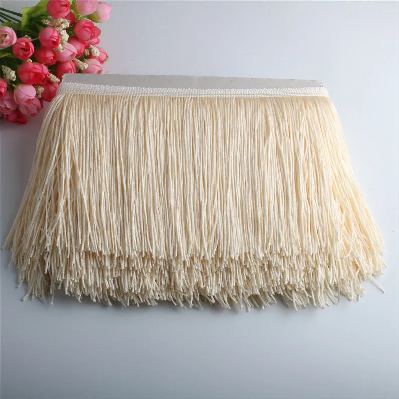 10 Yards 15cm Long Tassel Fringe Lace Trim Ribbon Tassels For Curtains Dresses Fringes For Sewing Trimmings Accessories Crafts