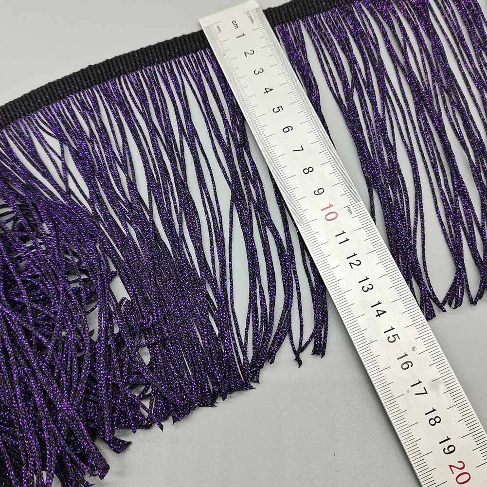 Beatiful 10 yards Fringe Lace Tassel Nayon Lace Trim Ribbon Sew Latin Dress Stage Garment Curtain DIY Accessories