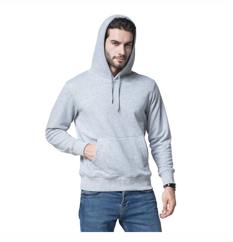 Men's Knit Terry Hooded Pullover Custom Printed Embroidered Logo High Quality Sweatshirt 3XL