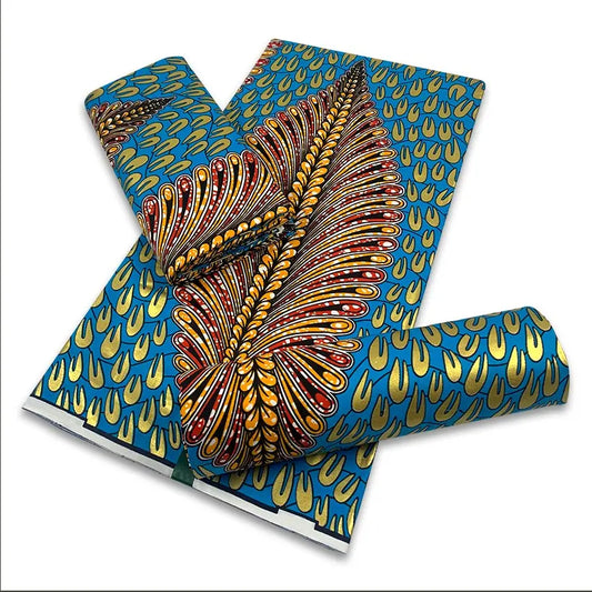 2025  African Golden Wax Fabric Cotton Stuff Rapper Batik Ankara Original High Quality New Material Pagne Maintenant