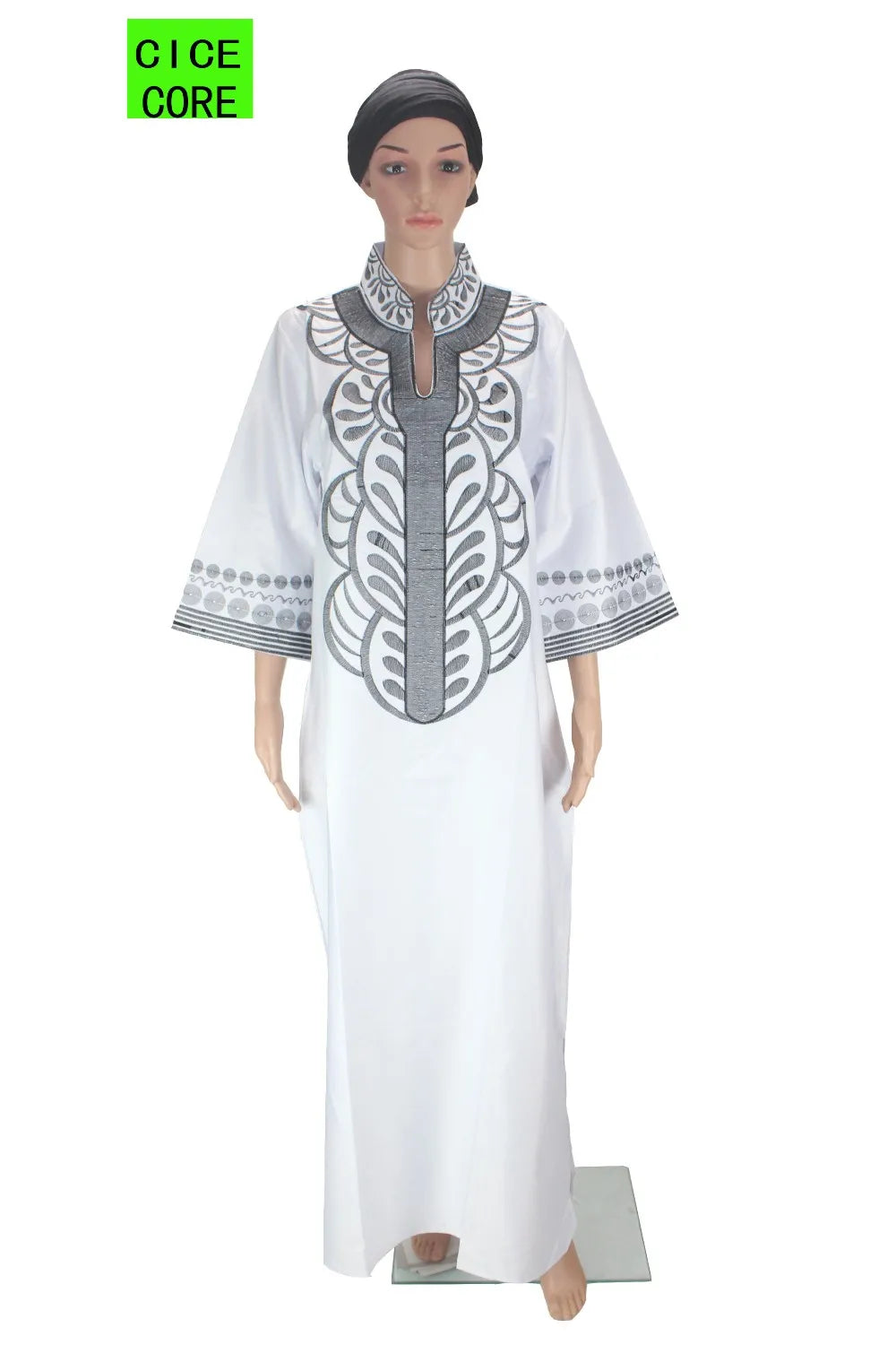 African dresses for women dashiki soft embroidery desing long dress without scarf