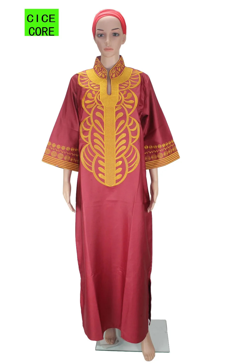 African dresses for women dashiki soft embroidery desing long dress without scarf