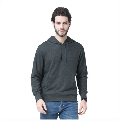 Men's Knit Terry Hooded Pullover Custom Printed Embroidered Logo High Quality Sweatshirt 3XL