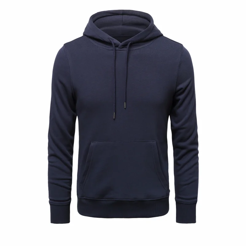 Men's Knit Terry Hooded Pullover Custom Printed Embroidered Logo High Quality Sweatshirt 3XL