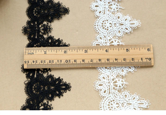 Width:6cm (2.40") High Quality DIY Pendant Handmade Clothing Lace Accessories Water Soluble Embroidery Lace Trims (ss-363)