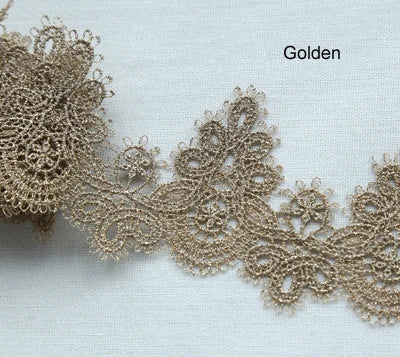 Width:6cm (2.40") High Quality DIY Pendant Handmade Clothing Lace Accessories Water Soluble Embroidery Lace Trims (ss-363)