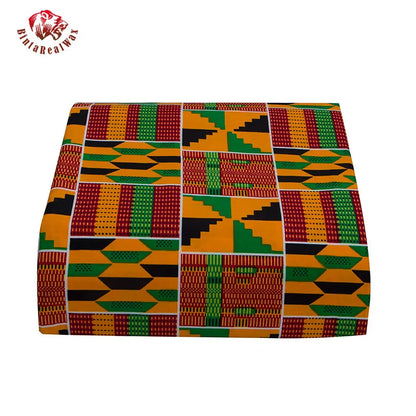 Bintarealwax African Real Wax Prints Fabric Ankara Cotton Material High Quality African Fabric For Party Dress 24FS1380