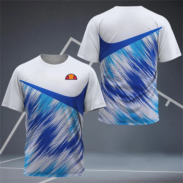 Men's T Shirts Badminton Training Clothing Outdoor Fitness Sports T-Shirts Summer Quick Dry Short Sleeve Casual O-neck Loose Top