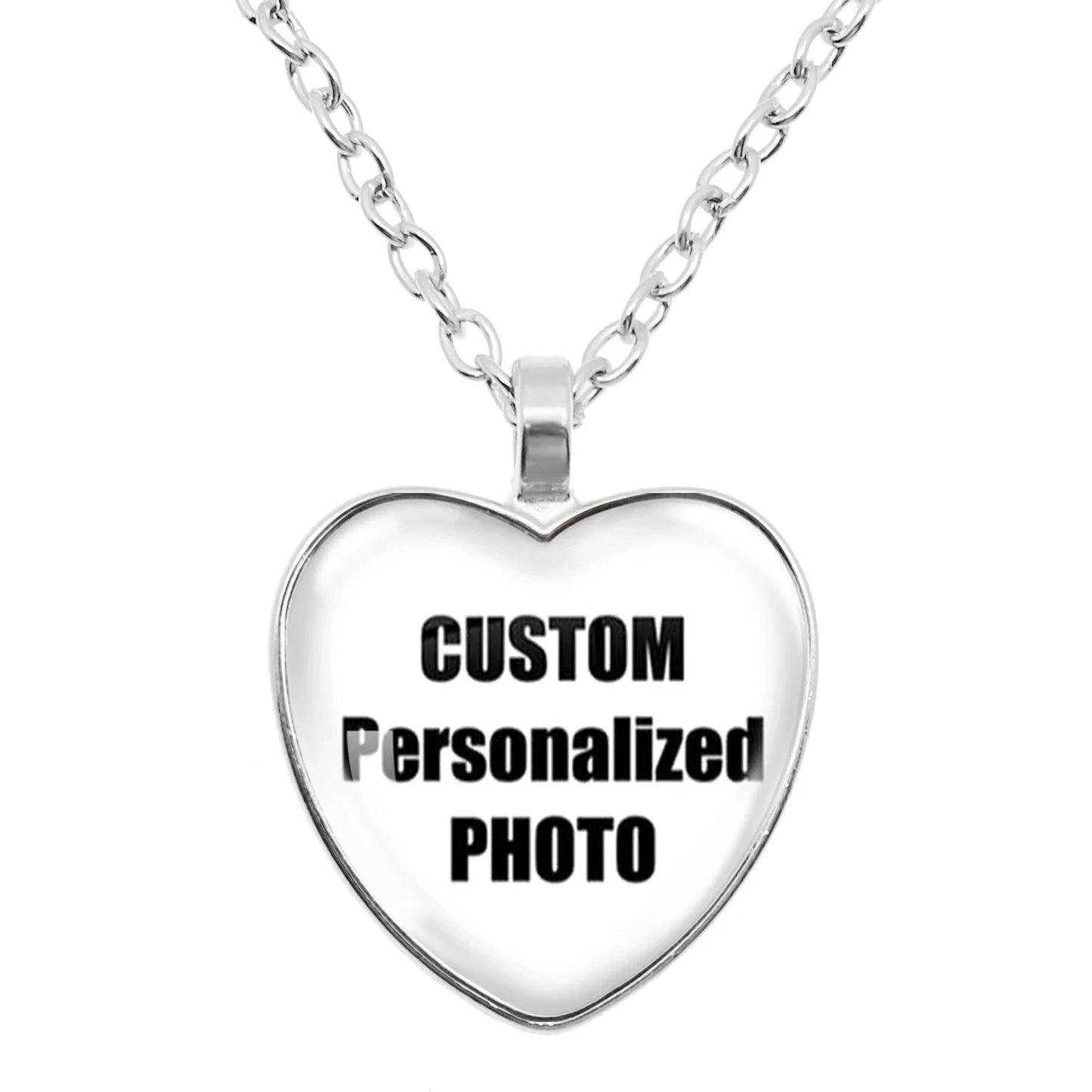 Personalized Custom Heart Shape Necklace Photo Mum Dad Baby Children Grandpa Parents Custom Gift For Family Anniversary Gift