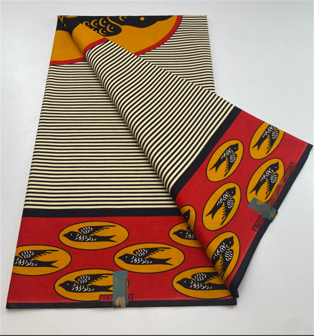 2024 African Real Wax Prints Fabric Nigerian Ankara Fashion Ghana 100% Cotton Veritable Guaranteed Original  Sewing Material