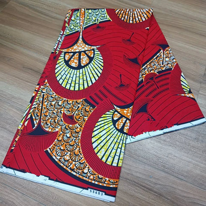 2019 Green Ankara African Wax Prints 100% cottonr Fabric Binta Real Wax High Quality 6 yard African Fabric for Party Dress