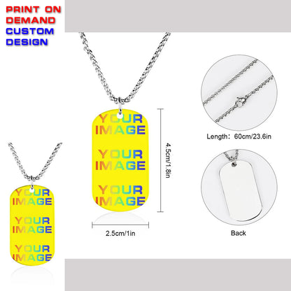 Print On Demand Customized Custom Words Name Number Necklace Earring Chest Badge Headband Pocket Watch  Accessories Souvenir DIY