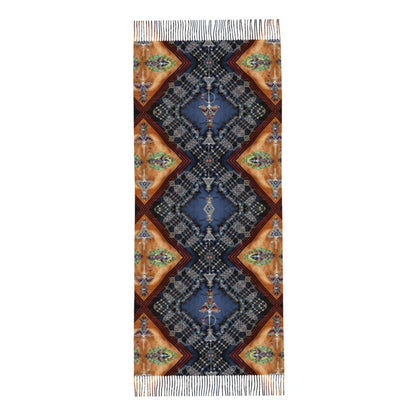 Amazigh Berber Kabyle Jewelry Scarf Wrap Women Long Winter Fall Warm Tassel Shawl Unisex Africa Ethnic Style Scarves