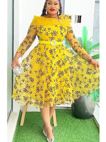 Elegant African Dresses for Women 2025 Africa Clothing Plus Size Wedding Party Dress Dashiki Ankara Office Lady Outfit Robe