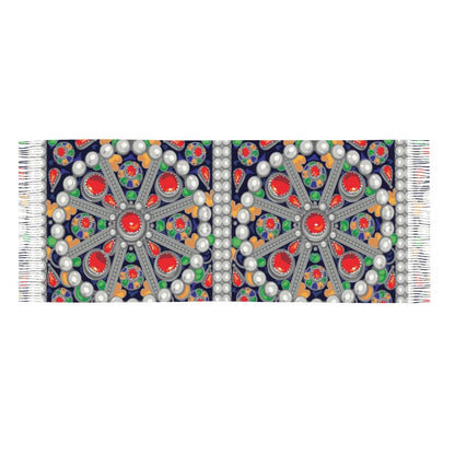 Print Amazigh Pride Tifinagh Patriotic Kabyle Scarf Men Women Winter Warm Scarves Traditional Geometric Amazigh Shawl Wrap