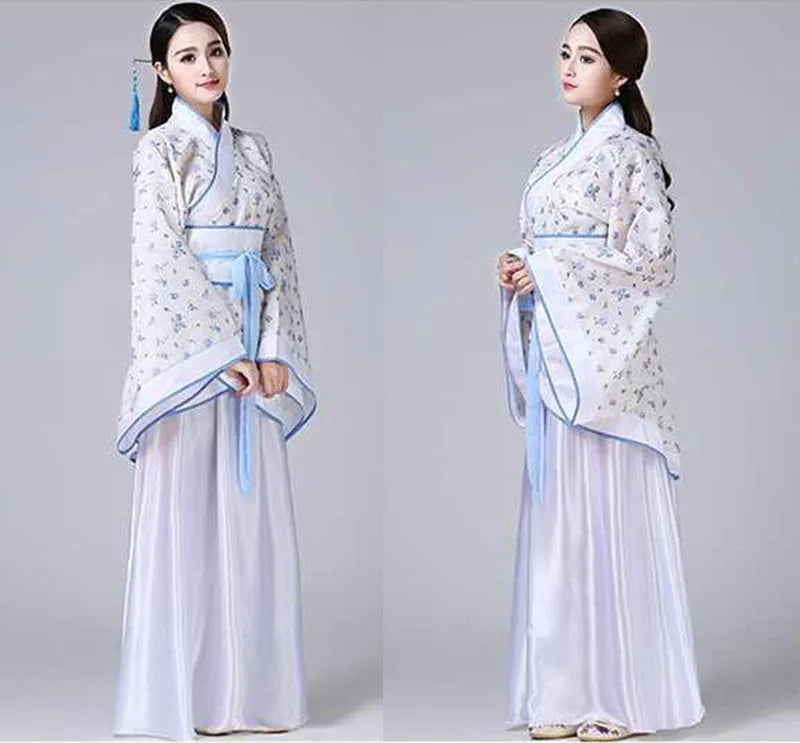 Hanfu Children 2023 Chinese Costume Kids Flower Girl Dresses Traditonal Stage Wear Women Dance Costume Adult Fairy Dress