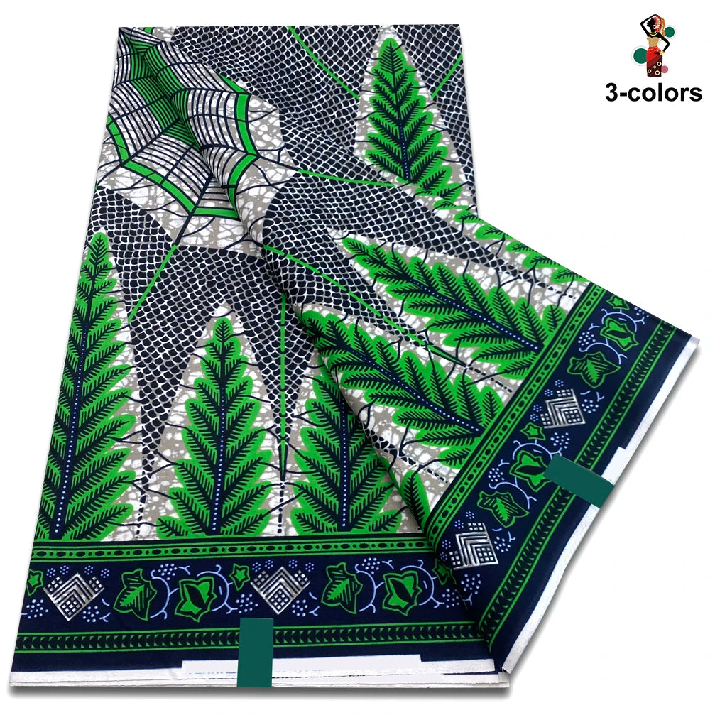 New Arrival High Quality Original 100% Cotton Wax Print Guaranteed Veritable Ankara African Real Wax Fabric Soft Pagne for Dress