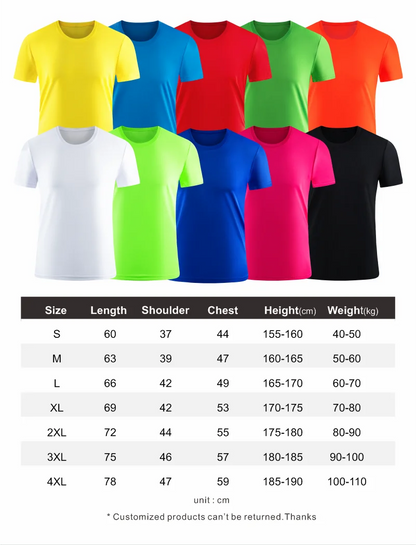 Quick-drying Custom T Shirt Make Your Design Logo Text Men Women Print Original Design Gifts Tshirt