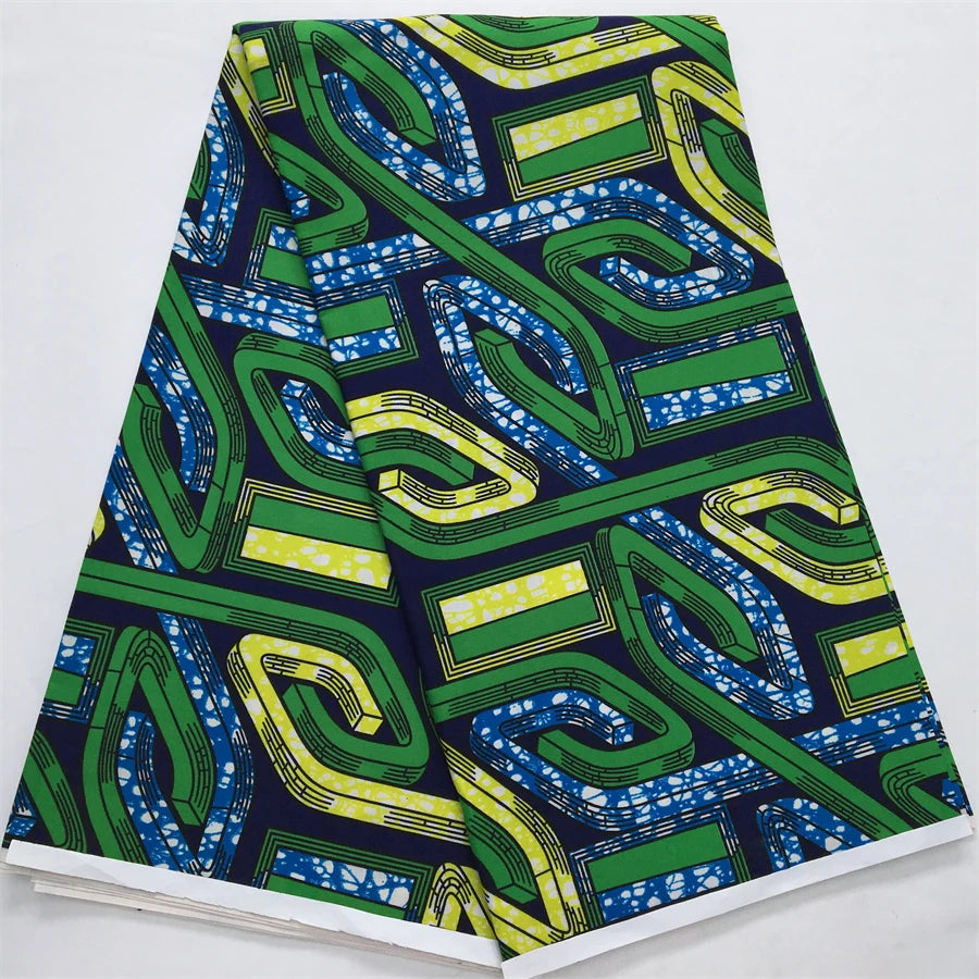 African Wax Fabric 2024 High Quality Nigeria Ankara Wax Fabric Ghana Style Print For Women DIY Cloth Dresses Sewing Materials