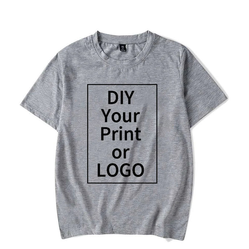 Fashion T Shirt Women Men Summer Customized Printed Tee Shirt DIY Photo Logo Brand Text Tshirt Personalize Your Clothing Shirt