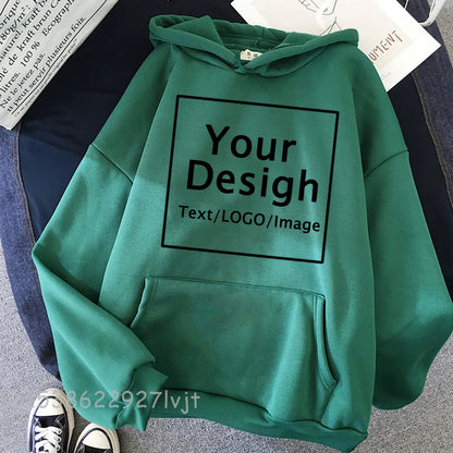 Custom Print Diy Text Logo Picture Hoodies Women Custom Hoodie Customize Logo Personalized Hoodie Drop Shipping Sweatshirts