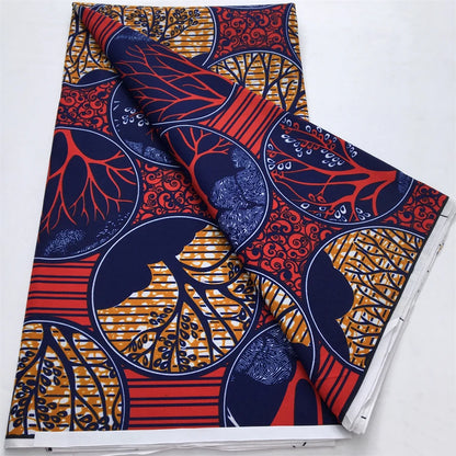 Nigeria Wax Fabric Ankara 2025 Newset DIY Print African Textile Wax Fabric Tissu For Women Dresses Sewing Polyester Material