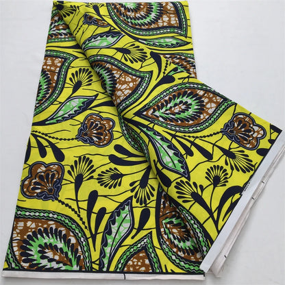 Nigeria Wax Fabric Ankara 2025 Newset DIY Print African Textile Wax Fabric Tissu For Women Dresses Sewing Polyester Material