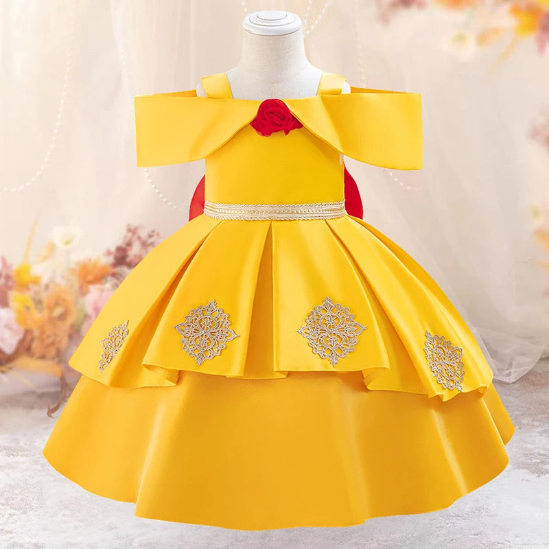 Girls Snow White Princess Dresses Kid Cosplay Spider Alice Gown Girl Halloween New Costume Children Formal Birthday Party Dress