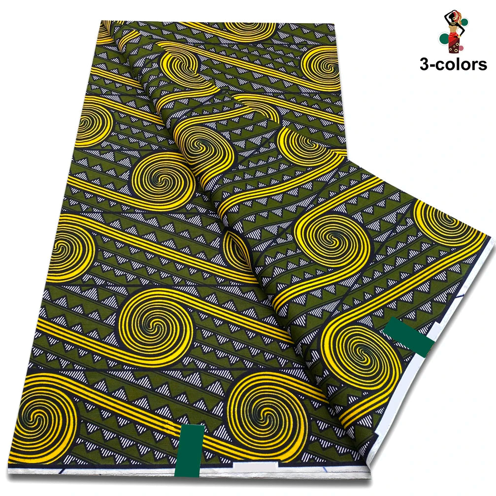 Factory Price Ankara Wax Fabric Guaranteed Veritable African Real Print Wax Fabric 100% Cotton Ghana Style Soft Pagne Sewing