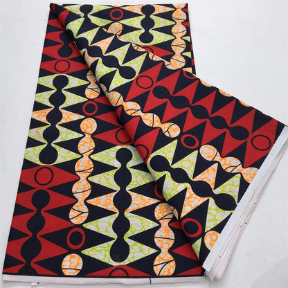 2024 Newest Nigerian Ankara African Polyester Material Wax Fabric DIY Print Sewing Tissu Textile Material For Women Dresses