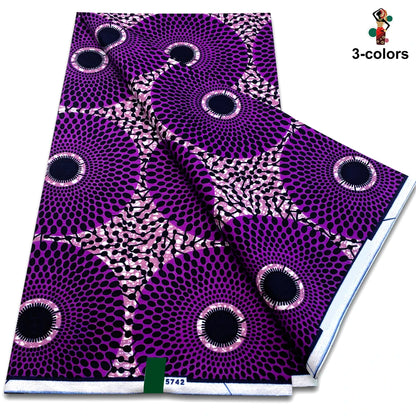 Ankara Wax Fabric High Quality African Wax Print Fabric 100% Cotton Soft Guaranteed Veritable Real Dutch Pagne for Dresses