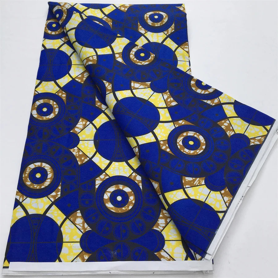 Nigeria Wax Fabric Ankara 2025 Newset DIY Print African Textile Wax Fabric Tissu For Women Dresses Sewing Polyester Material