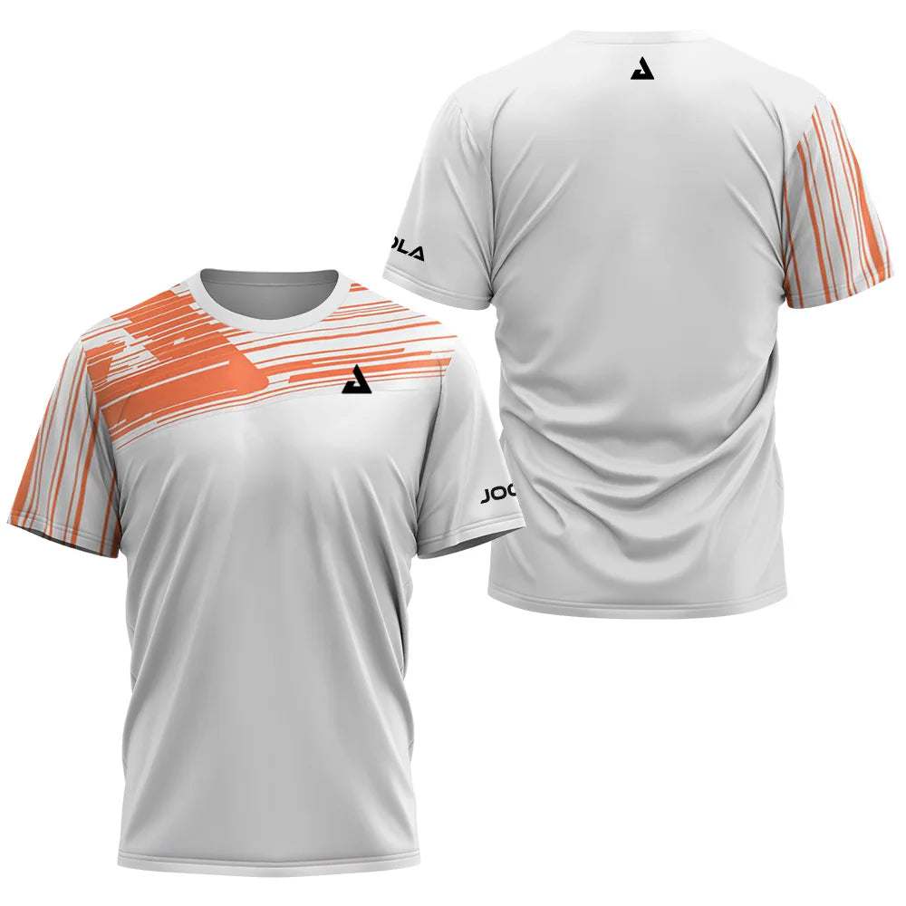 2024 New men's summer Table tennis monogram print Men's badminton Tennis brand Quick dry short sleeve men's Tops sports T-shirt