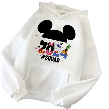 Disney 2024 Family Vacation Hoodies Fashion Disneyland Trip Women's Casual Pullover Autumn Harajuku Streetwear Sweatshirt Tops