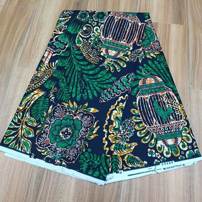 2023 New Hot Sell African Wax Fabric Ankara Wax Prints Fabric Ghana Guaranteed Veritable Wax 6 Yards Wholesale Prices