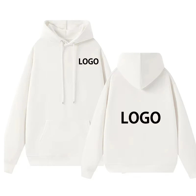 Customized Hoodie Printed Text DIY Personalized Hoody Casual Clothing Make Your Own Design Logo 100% Cotton Pullover Sweatshirt