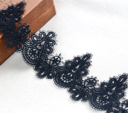 Width:6cm (2.40") High Quality DIY Pendant Handmade Clothing Lace Accessories Water Soluble Embroidery Lace Trims (ss-363)